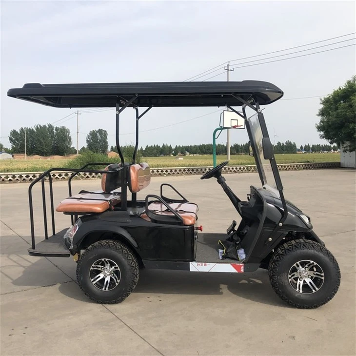 Black Electric Golf Cart